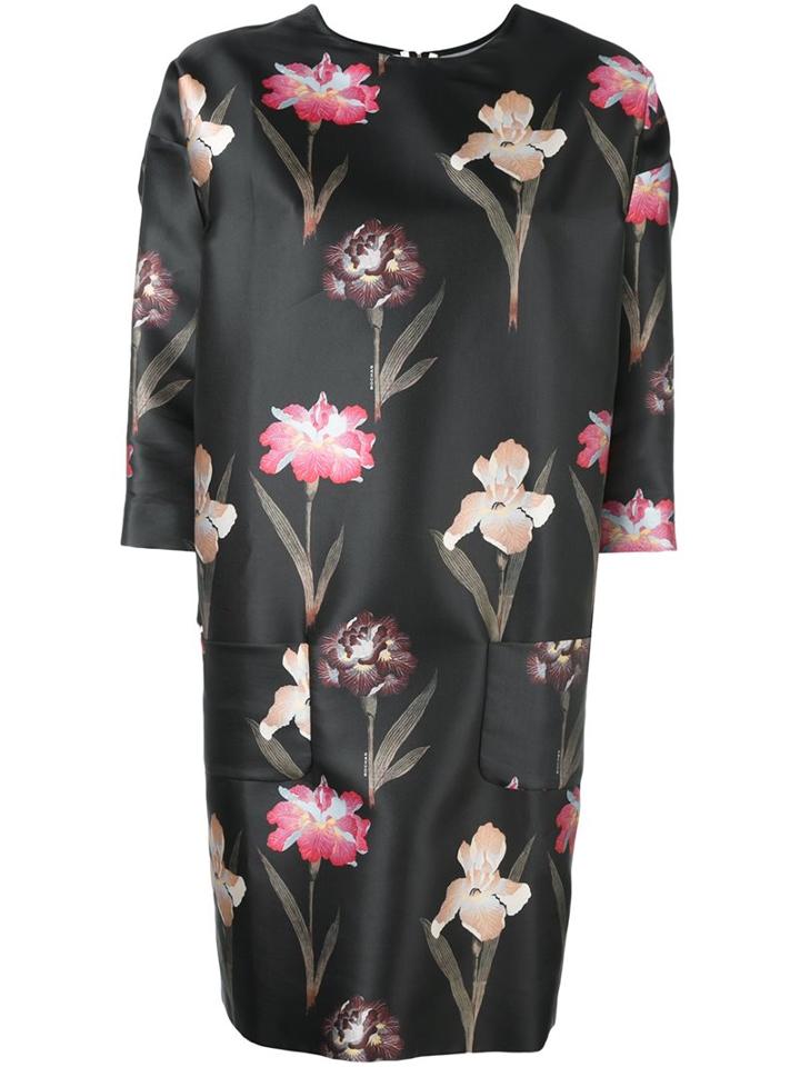 Rochas Floral Print Short Dress
