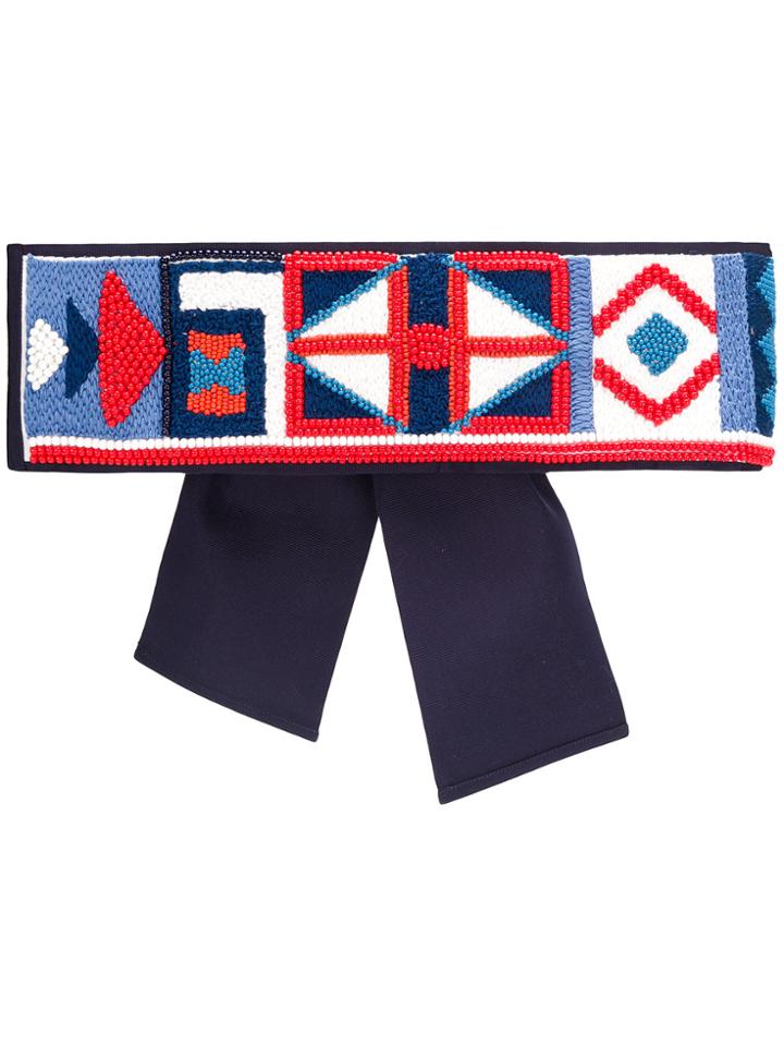 Sara Roka Aztec Belt - Blue