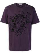 Versace Collection Abstract Medusa T-shirt - Pink & Purple