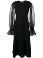 Rejina Pyo Harriet Sheer Sleeve Dress - Black