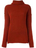 Forte Forte Turtleneck Jumper, Women's, Size: 1, Red, Wool/nylon