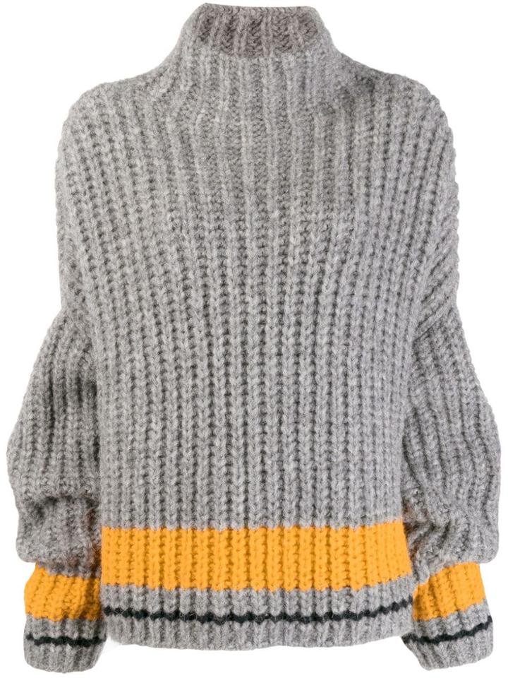 Dsquared2 Alpaca Turtleneck Over Pullover - Grey