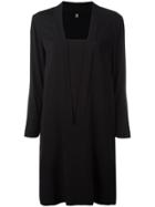 Eleventy Square Neck Dress - Black