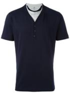 Brunello Cucinelli Layered T-shirt, Men's, Size: Large, Blue, Cotton