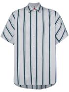 Oamc Short-sleeve Striped Shirt - Green