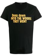 Ann Demeulemeester Printed Crew Neck T-shirt - Black