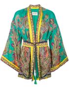 Etro Paisley-print Kimono Jacket - Green
