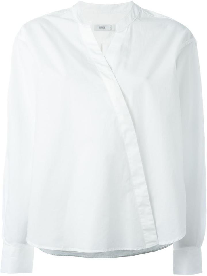 Closed Crossover Front Blouse
