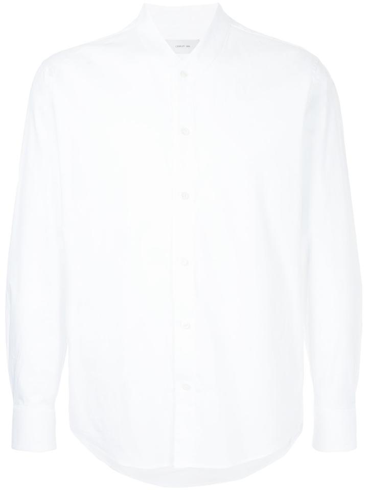Cerruti 1881 Mandarin Collar Shirt - White