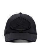 Prada Black Embroidered Baseball Cap
