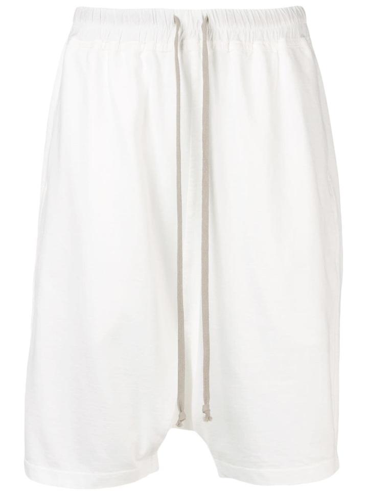 Rick Owens Drkshdw Drop-crotch Shorts - White