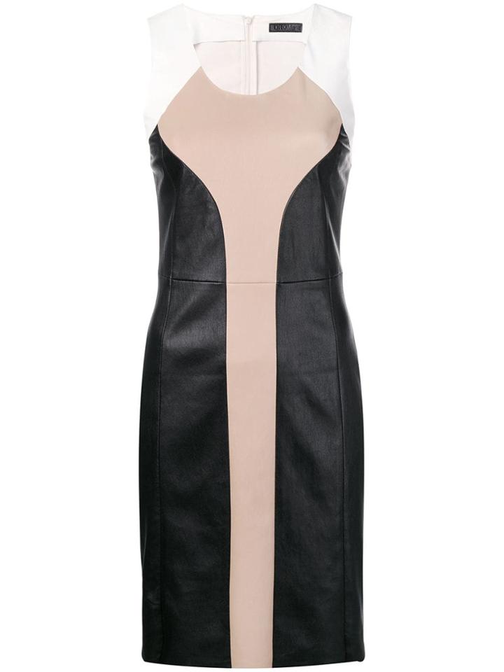 Drome Short Colour-blocked Dress - Black