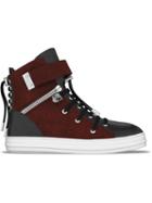 Myswear Regent Hi-top Sneakers, Women's, Size: 41, Red, Leather/rubber