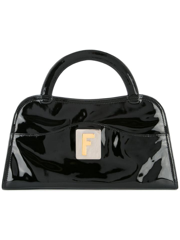 Fendi Vintage Logos Tote Bag - Black