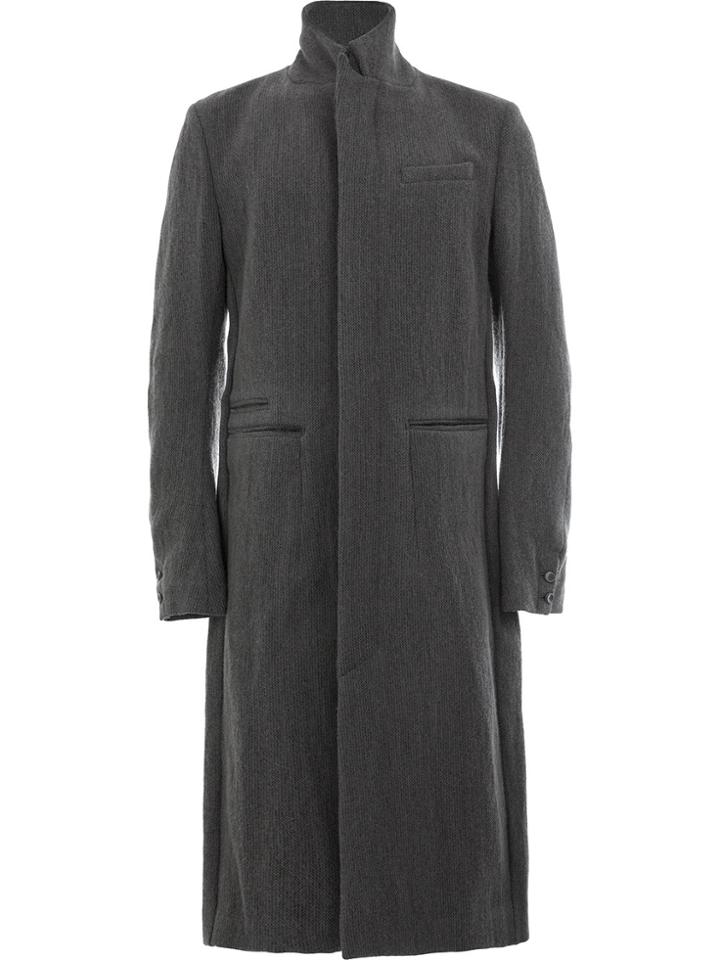 Individual Sentiments Roll Neck Coat - Grey