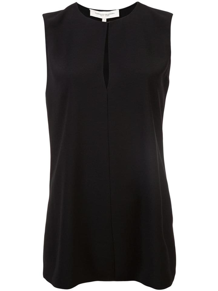 Carolina Herrera Hey-hole Blouse - Black
