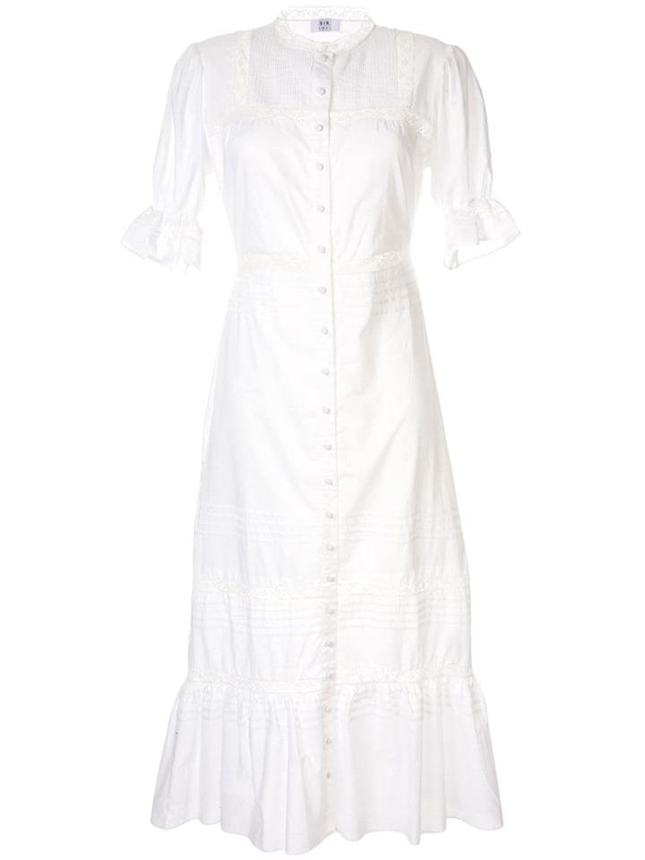 Sir. Maci Pleated Maxi Dress - White