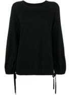 Vince Balloon Sleeve Sweater - Black