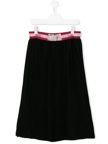 Elisabetta Franchi Kids Elasticated Waist Skirt - Black