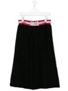 Elisabetta Franchi Kids Elasticated Waist Skirt - Black