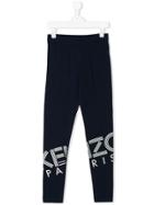 Kenzo Kids Logo Leggings - Blue