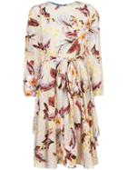 Diane Von Furstenberg Belted Floral Dress - Neutrals
