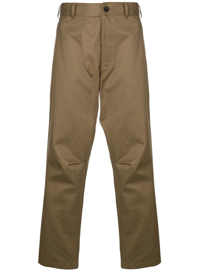Comme Des Garçons Shirt Straight-leg Chinos - Brown