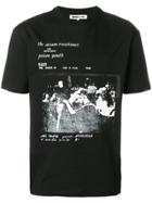 Mcq Alexander Mcqueen Printed Dropped Shoulder T-shirt - Black