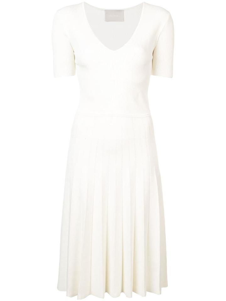 Jason Wu Collection Pleated Knitted Dress - White