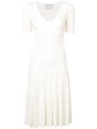 Jason Wu Collection Pleated Knitted Dress - White