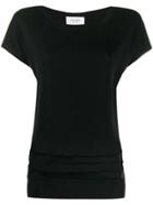 Snobby Sheep Mesh Stripes Knitted Top - Black