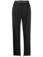 J.lindeberg Straight-leg Buckle Trousers - Black