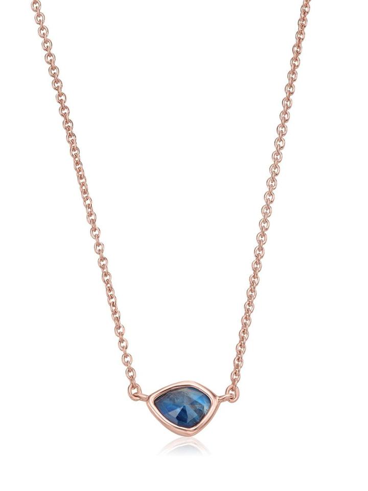 Monica Vinader Rp Siren Mini Nugget Kyanite Necklace - Gold