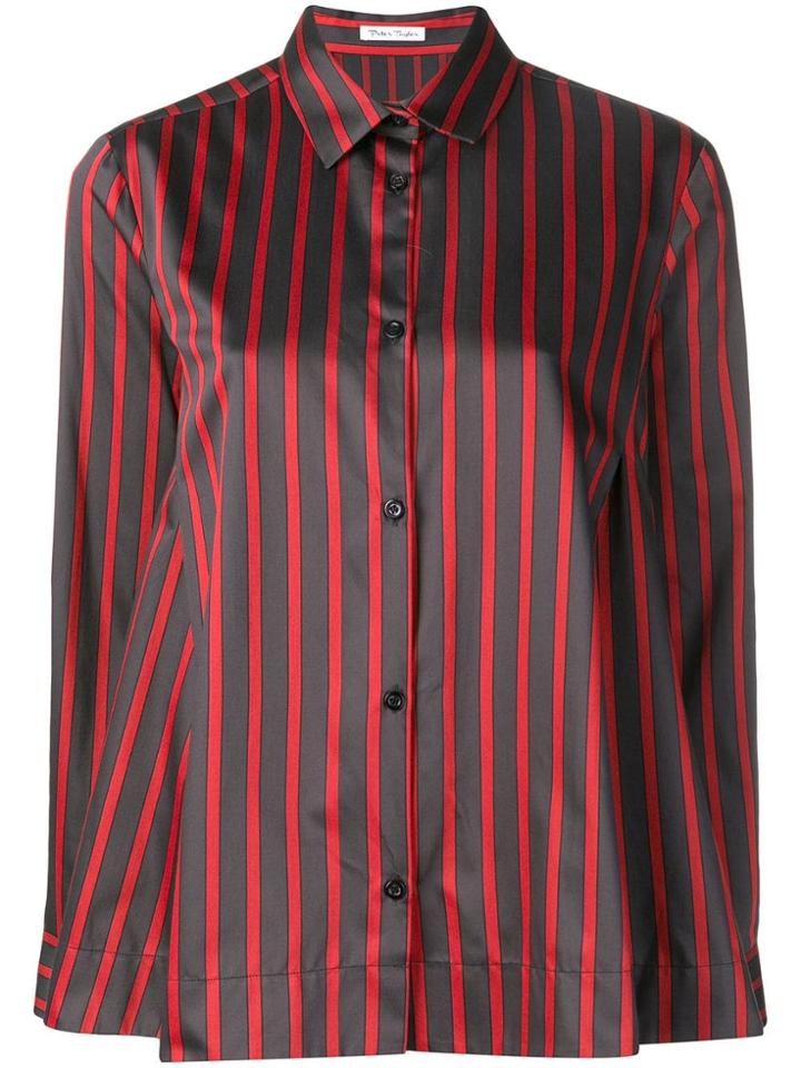 Peter Taylor Striped Long-sleeve Shirt - Grey