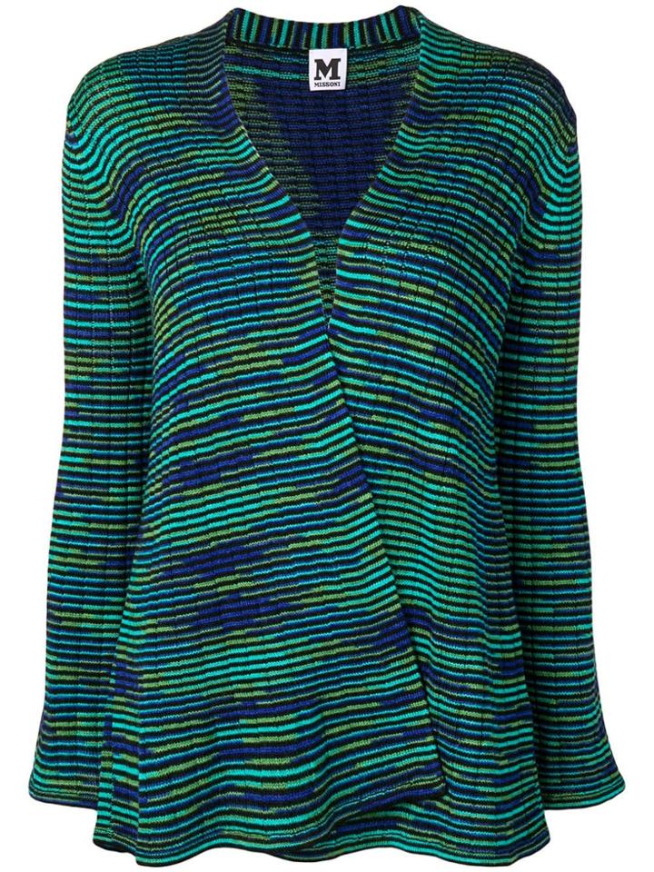 M Missoni Striped Cardigan - Green