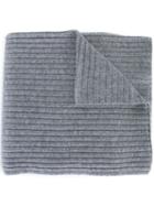 The Mercer N.y. Ribbed Scarf, Women's, Grey, Cashmere/wool