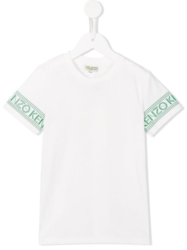 Kenzo Kids Logo Printed Sleeve T-shirt