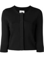 Issa Cropped Cardigan With Three-quarter Length Sleeve
