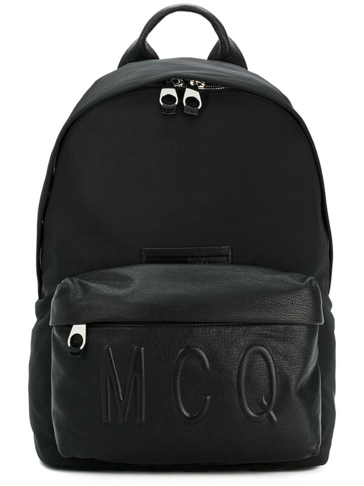 Mcq Alexander Mcqueen Logo Backpack - Black