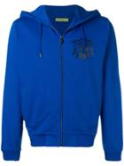 Versace Jeans Logo Zip Hoodie - Blue