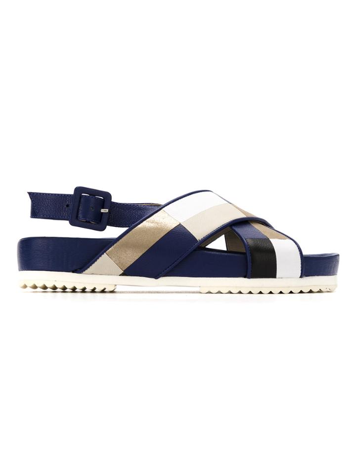 Mara Mac Panelled Flat Sandals - Unavailable