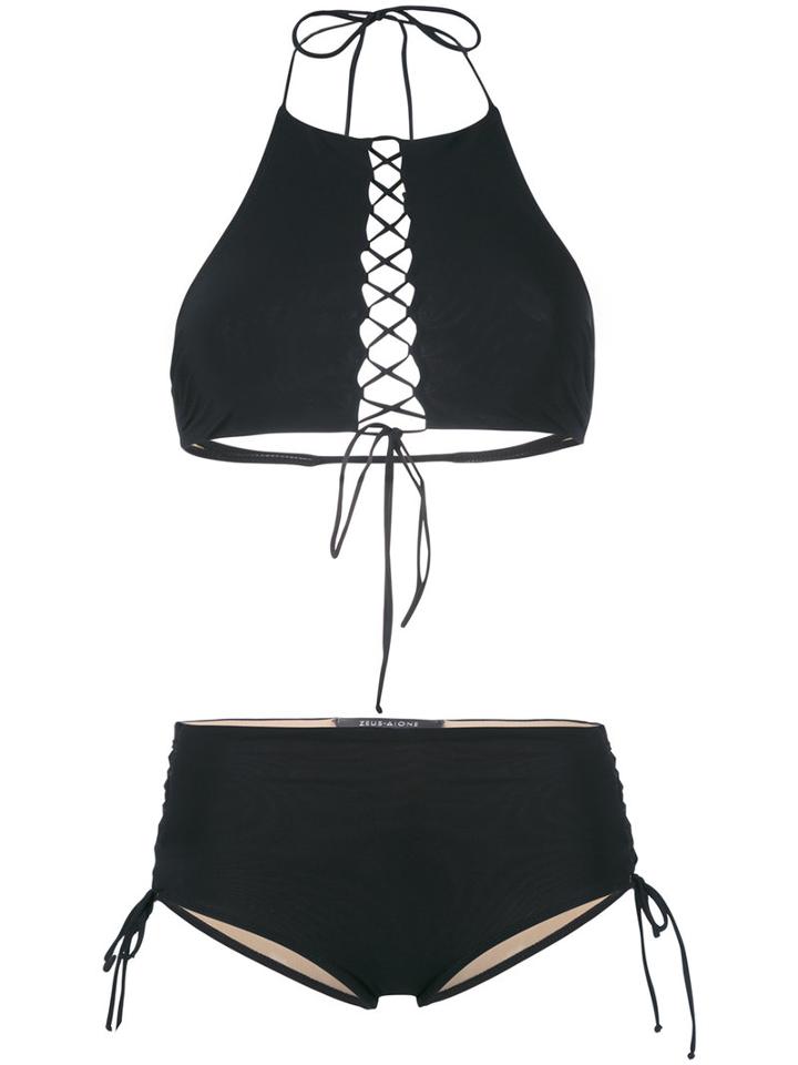 Zeus+dione - Ios Bikini - Women - Polyamide/spandex/elastane - 42, Black, Polyamide/spandex/elastane