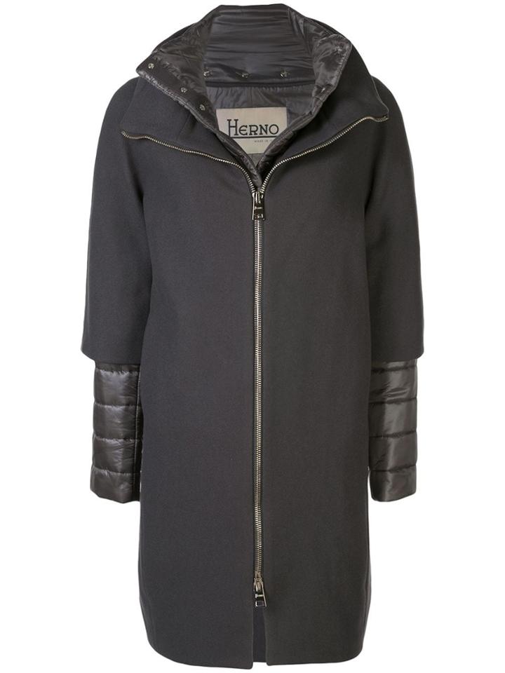 Herno Detachable Padded Coat - Grey