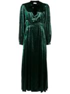 Raquel Diniz Long Shinny Dress - Green