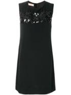Marni Floral Sequinned Shift Dress - Black