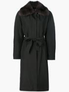 Liska Single-breasted Coat - Black