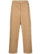 Craig Green Cropped Straight Leg Trousers - Brown