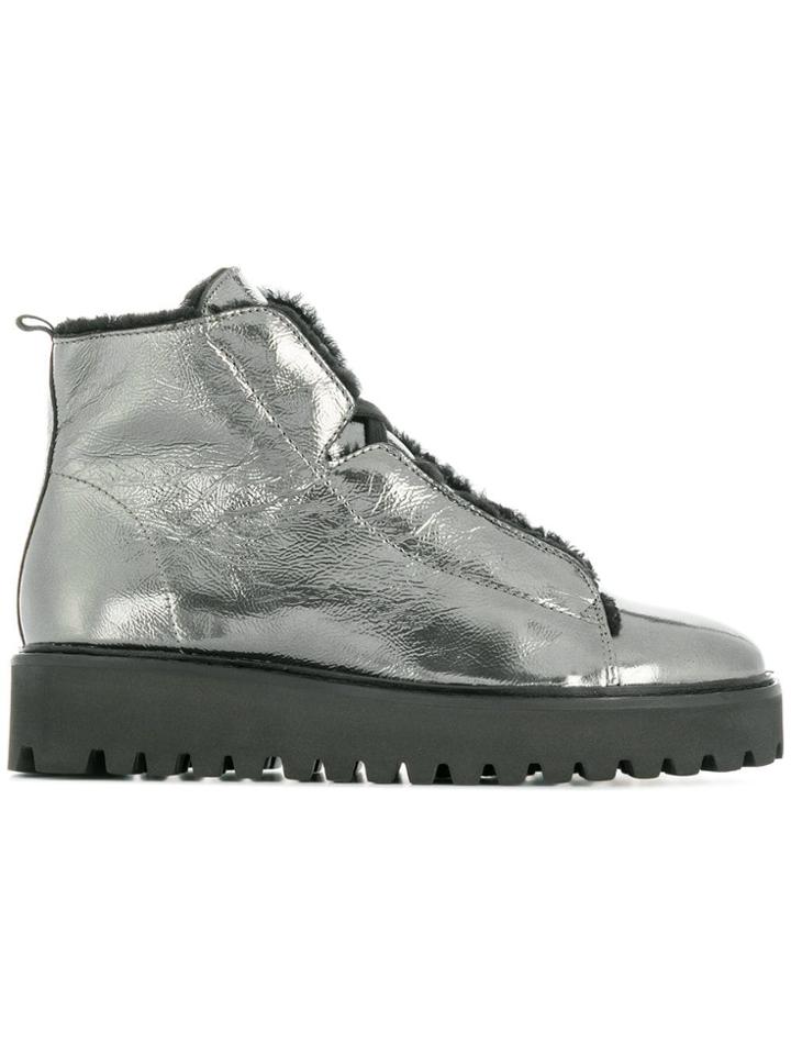 Kennel & Schmenger Metallic Hi-top Sneakers