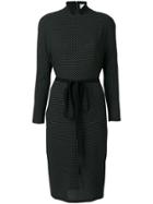Versace Vintage Polka Dot Print Dress - Black
