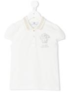 Young Versace Medusa Logo Polo Shirt, Toddler Girl's, Size: 5 Yrs, Nude/neutrals
